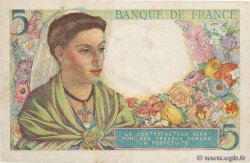 5 Francs BERGER FRANKREICH  1943 F.05.04 fVZ