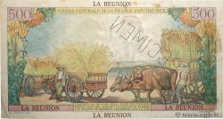500 Francs Pointe à Pitre Spécimen REUNION ISLAND  1946 P.46s XF+