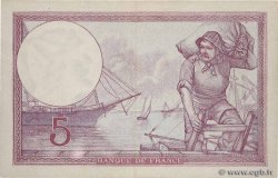 5 Francs FEMME CASQUÉE FRANKREICH  1933 F.03.17 VZ