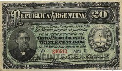 20 Centavos ARGENTINIEN  1891 P.211b