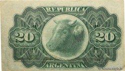 20 Centavos ARGENTINIEN  1891 P.211b fST+