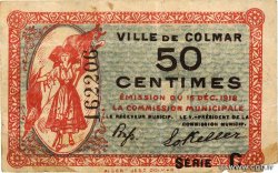 50 Centimes FRANCE regionalism and miscellaneous Colmar 1918 JP.130.02