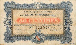 50 Centimes FRANCE regionalism and miscellaneous Strasbourg 1918 JP.133.01