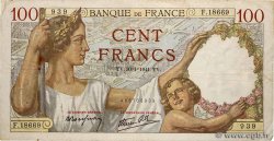 100 Francs SULLY FRANKREICH  1941 F.26.45