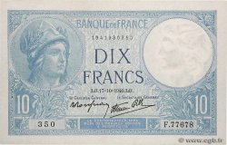 10 Francs MINERVE modifié FRANKREICH  1940 F.07.17