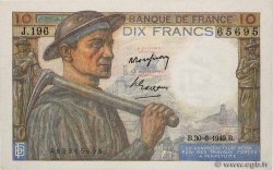 10 Francs MINEUR FRANKREICH  1949 F.08.22