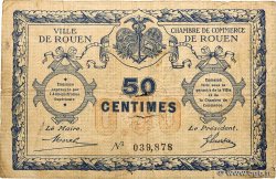 50 Centimes FRANCE regionalism and miscellaneous Rouen 1920 JP.110.01
