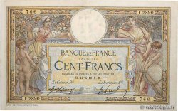 100 Francs LUC OLIVIER MERSON sans LOM FRANKREICH  1915 F.23.07