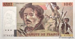 100 Francs DELACROIX imprimé en continu FRANCE  1990 F.69bis.02c