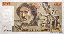 100 Francs DELACROIX modifié FRANCE  1987 F.69.11