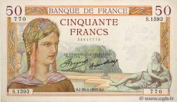 50 Francs CÉRÈS FRANCE 1935 F.17.08