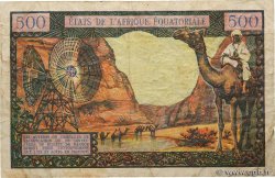 500 Francs type 1963D GABON  1966 A.236b F