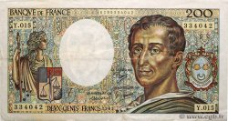 200 Francs MONTESQUIEU FRANCE  1983 F.70.03