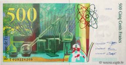 500 Francs PIERRE ET MARIE CURIE FRANCE  1994 F.76.01 XF+