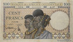 100 Francs FRENCH WEST AFRICA  1936 P.23