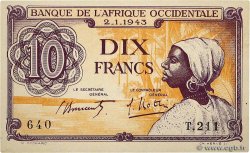 10 Francs FRENCH WEST AFRICA  1943 P.29