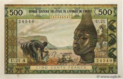 500 Francs WEST AFRICAN STATES  1966 P.102Ae AU+