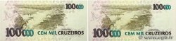 100000 Cruzeiros Lot BRASILIEN  1993 P.235c ST