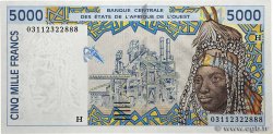 5000 Francs WEST AFRICAN STATES  2003 P.613Hl UNC-
