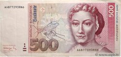 500 Deutsche Mark GERMAN FEDERAL REPUBLIC  1991 P.43a
