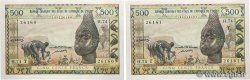 500 Francs Consécutifs WEST AFRICAN STATES  1977 P.802Tm AU+