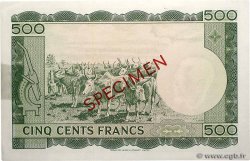 500 Francs Spécimen MALI  1960 P.08s AU
