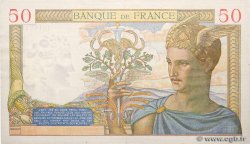 50 Francs CÉRÈS modifié FRANCIA  1939 F.18.32 SPL