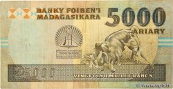 25000 Francs - 5000 Ariary MADAGASCAR  1993 P.074Aa VF-