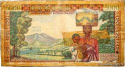 5000 Francs - 1000 Ariary MADAGASKAR  1966 P.060a SGE