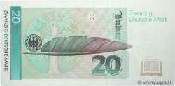 20 Deutsche Mark GERMAN FEDERAL REPUBLIC  1991 P.39a fST