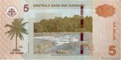 5 Dollars SURINAM  2012 P.162b UNC