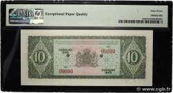 10 Gulden Spécimen CURAçAO  1943 P.26s ST