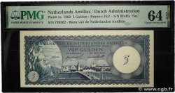5 Gulden NETHERLANDS ANTILLES  1962 P.01a