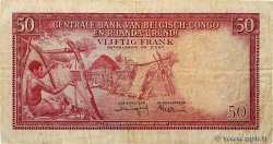 50 Francs BELGISCH-KONGO  1957 P.32 S