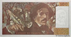100 Francs DELACROIX imprimé en continu FRANCE  1990 F.69bis.02d AU-
