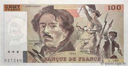 100 Francs DELACROIX imprimé en continu FRANCE  1990 F.69bis.02e2 VF