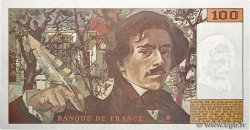 100 Francs DELACROIX imprimé en continu FRANCE  1990 F.69bis.02e2 VF