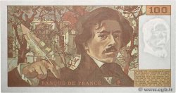 100 Francs DELACROIX imprimé en continu FRANCIA  1991 F.69bis.04c q.FDC