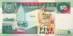 5 Dollars SINGAPUR  1989 P.19