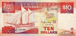 10 Dollars SINGAPUR  1988 P.20