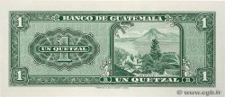 1 Quetzal GUATEMALA  1972 P.052h SPL