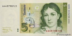 5 Deutsche Mark GERMAN FEDERAL REPUBLIC  1991 P.37
