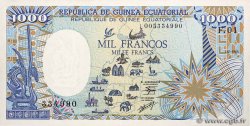 1000 Francs type 1985 ÄQUATORIALGUINEA  1985 A.260a