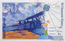 50 Francs SAINT-EXUPÉRY modifié FRANKREICH  1999 F.73.05 fVZ