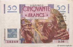 50 Francs LE VERRIER FRANCE  1947 F.20.07