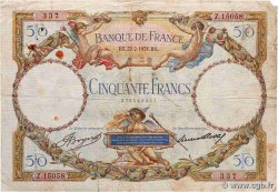 50 Francs LUC OLIVIER MERSON type modifié FRANCE  1934 F.16.05
