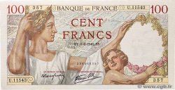 100 Francs SULLY FRANCE  1940 F.26.31