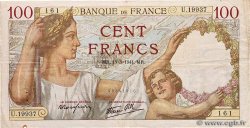 100 Francs SULLY FRANCE  1941 F.26.48