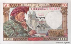 50 Francs JACQUES CŒUR FRANCE  1941 F.19.17