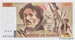 100 Francs DELACROIX modifié FRANCE  1986 F.69.10
